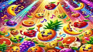 The Fruit Party 🎉🍎🎵 | short poem in English | Nursery rhymes & Kids Songs