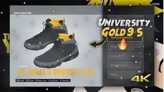 NBA 2K21 Shoe Creator - Air Jordan 9 &ldquo;Dark Charcoal University Gold&rdquo;