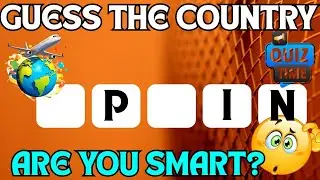 Guess The Country By Missing Letters | Country Quiz | Preschoolers & Toddlers Learning Video 