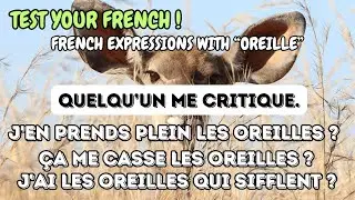 French Quiz : Pick the Right Expressions with OREILLE