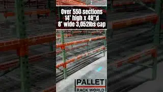 650 Sections of Used Husky Pallet Rack FOR SALE &ndash; Available Soon! | Teardrop Style Racking