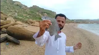 Sunera Beach big strike Chaya fish | Karachi fishing 🎣🎣 #baldiafishingfun 