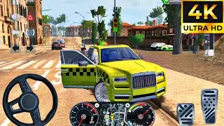 Real Taxi Driver 3D - Luxury Rolls Royce Cullinan Taxi Driving Game - Car Game Android Gameplay