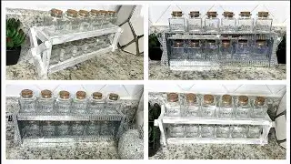 DIY Dollar Tree Kitchen Decor | Spice Racks | DIY Glam Decor | Gift Card Winner Announced