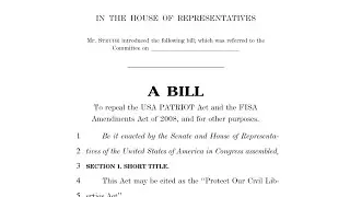 Bill to repeal the USA PATRIOT Act and the FISA Amendments Act of 1978 & 2008.pdf