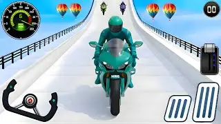 Mega Ramp Bike Stunt Racing 3D - Impossible GT Bike Tracks - Android Gameplay #66