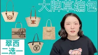 夏日🌞草编包【翠西二选一】有人要去海边度假吗🏖️？快来跟翠西一起选这8⃣️款大热草编包吧！#raffiabag #prada #celine #loewe #ysl #dior #chloe