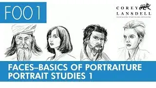 F001 - Faces - Basics of Portraiture - 4 studies