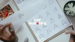 hours of logo sketching in 15 minutes (Letter 