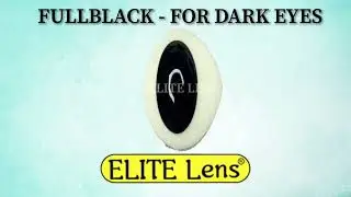 Black Contacts For Dark Eyes - Full Black - ELITE lens&reg;