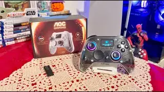 Беспроводной интерактивный контроллер для экрана от AOC (распаковка и обзор)