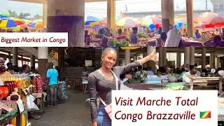 Visiting The Biggest Market In Congo Brazzaville 🇨🇬 (Everything here is expensive 🙆‍♂️)