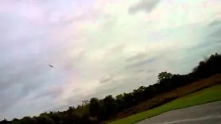 Travel air 2000, model biplane landing