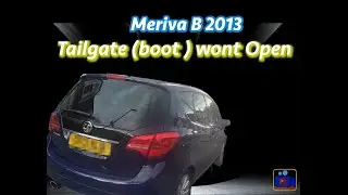Meriva B - 2013. Задняя дверь багажника не открывается.