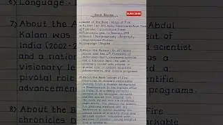Book Review: Wings Of Fire 🔥| Book Review Writing class 12 in english| #shorts #wingsoffire #viral