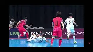 pemain timnas futsal irak patah lutut menjer1t kesakitan #irakVSkorsel