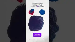 COMO SE HACE EL COLOR VIOLETA o MORADO vamos a PREPARAR COLOR SECUNDARIO #morado #secundario