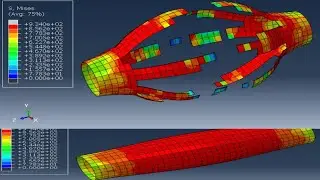 steel pipe explosion using #Abaqus
