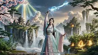 Celestial Blade Amid Cascading Cliffs 1769195302