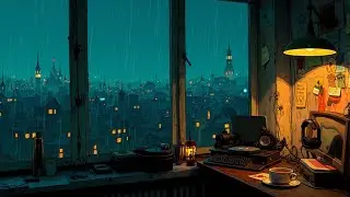 Rainy Night Lofi Chill ~ Cozy Study Music | Deep Focus & Work Beat Mix