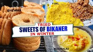 Tried Sweets of Bikaner in Winter | बिकानेर की भुजिया और मिठाई | Bhookha Baba