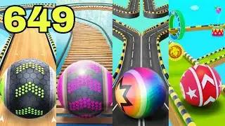 Going Balls - SpeedRun Challenge VS Rollance Balls, Rolling Balls, Circus Ball Run Walkthrough 649