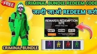 Free Fire Criminal Bundle Redeem Code|Free Fire Top Green Criminal Bundle Redeem Code|#Shorts