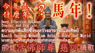 【新年善歌(師徒情歌) 今年是什麼年? 馬年!】(活佛師尊 慈訓)祝福馬到成功 道務修辦順利|Horse Year| รับพรพระ|Berkah Hoki |ព្រះពរ ហេងៗ(CC Sub)