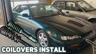Installing COILOVERS & HKS POD FILTER | Nissan Silvia S14 200sx