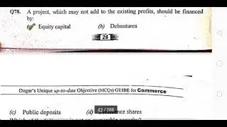 Commerce Lecturer BPS-17 Past Papers SPSC|FPSC Part V