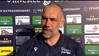 Sale Sharks' Director of Rugby Alex Sanderson reacts to loss to Toulouse in Investec Champions Cup