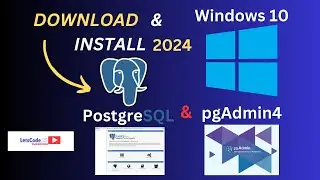 How to install postgreSql and pgAdmin on Windows 10  2024  | | 👨‍💻👨‍💻 