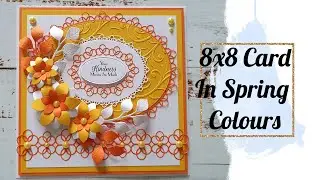 8x8 card in Spring Colours &bull; Charming Collection 2
