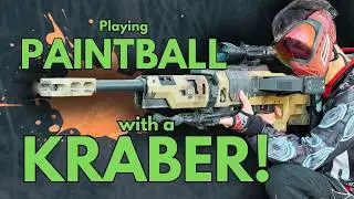Using the Paintball Kraber, The Worlds Largest Paintball Sniper | Bringing Apex Legends to life