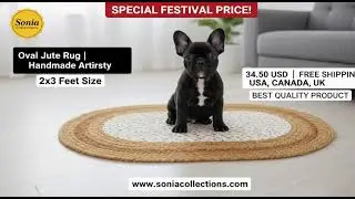 ✨ Sonia Collections&trade; Handmade Oval Jute Rugs