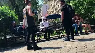 Hijab experiment (Gone wrong) she was about to call the police