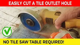 Cutting an Electrical Outlet Hole in Tile 💠