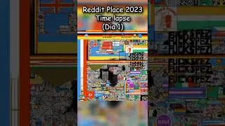 Reddit place 2023 time lapse | #reddit #rplace #redditplace #rplace2023