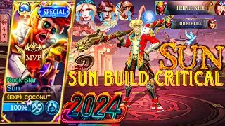 🌕 2024 SUN  WAI UNTIL YOU ART SCARED BUILD CRITICAL DAMAGE  SOLO RANGER MLBB