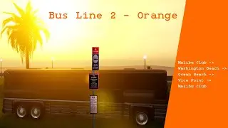 GTA VC - Bus Driver Scenario - Line 2 Orange