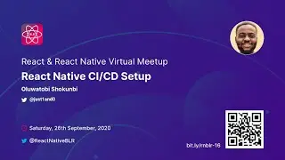 React Native CI/CD Setup - Oluwatobi Shokunbi | React & React Native Virtual Meetup.