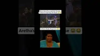 Aretha&rsquo;s shady reaction to Diana Ross tapping Lil&rsquo; Kim&rsquo;s boob 😂  #Throwback #shorts #funny #90s
