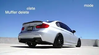 Straight piped BMW F30 (n55)