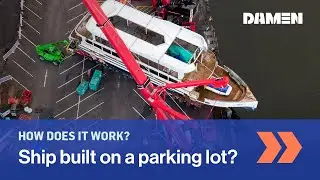 Did we build a ship on a parking lot? | Windermere Lake Cruises | Damen Shipyards