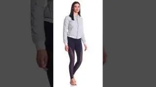 Alo Yoga Reflective Idol Bomber Workout Jacket | SwimOutlet.com