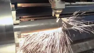 TRUMPF laser cutting  TruLaser 3030 fiber   Flexible tube and profile processing with RotoLas 2