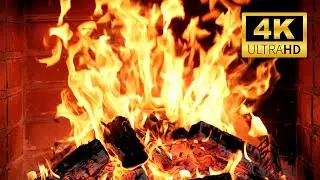 🔥 Restoring Energy Ambience: The Most Realistic Fireplace 4K with Wood Crackling & Smoldering Logs