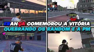 FRANÇA COMEMOROU A VITÓRIA QUEBRANDO OS RANDOM E A PM