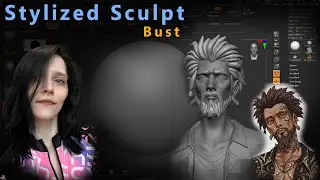 Продолжаем стилизованный бюст | Stylized Man #12 (Zbrush)