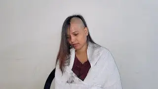 Khushi’s jet black hair turned into bold shaves